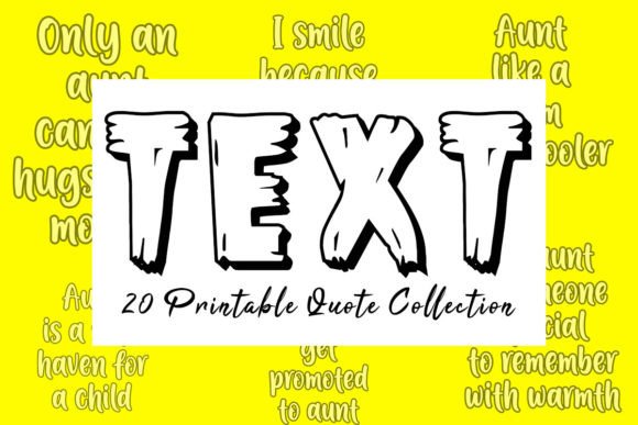Aunt Quote Text Design Bundle: Elevate Your Creative Projects with Inspirational Typography
