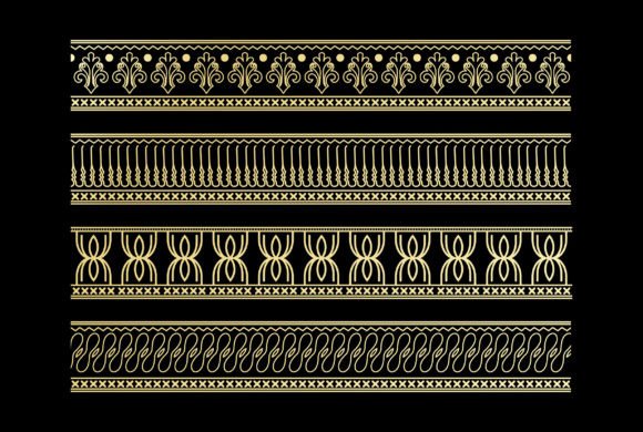Beauty Royal Border Frame Ornament: A Timeless Addition to Design Projects