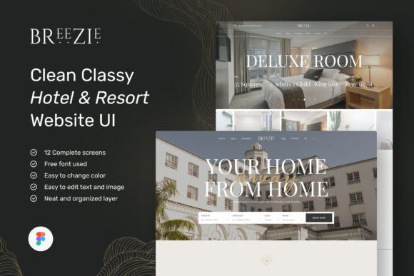 Breezie – Clean Hotel Resort Website