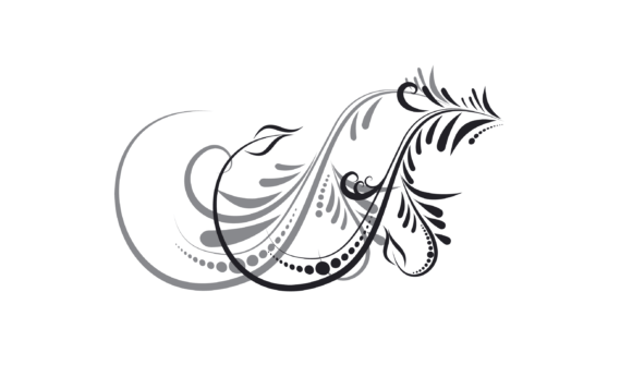 Calligraphic Element for Elegant Design