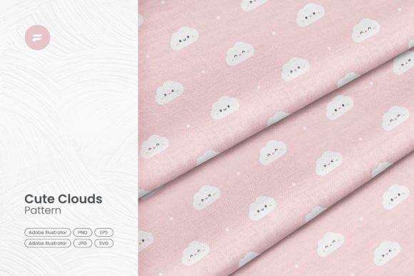 Cute Clouds Pattern: A Whimsical Addition to Your Design Projects