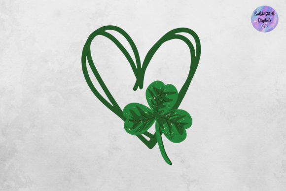 Cute Heart Trebol Graphic: A Versatile Design for Creative Projects
