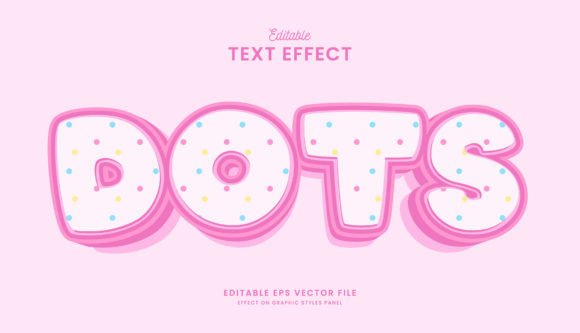Cute Pink Pastel Dots Text Effect: A Versatile Design Tool for Modern Projects