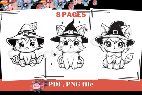 Explore the Magic of Cat Witch Hat Halloween Coloring Pages for Creative Expression and Business Opportunities