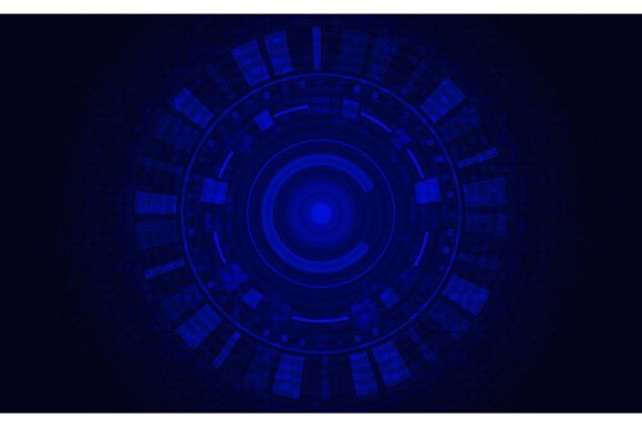 Exploring the Abstract Blue Template of Futuristic Design Artwork