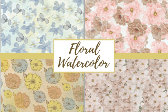 Floral Watercolor Seamless Patterns: A Versatile Design Tool for Creatives