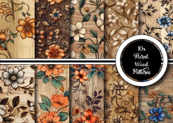 Floral Wood Texture Patterns: A Unique Blend of Nature and Design