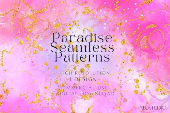 Glitter Watercolor Seamless Background: A Versatile Design Element