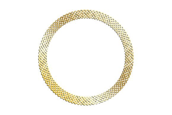 Golden Round Abstract Geometric Fractal in Modern Design Workflows