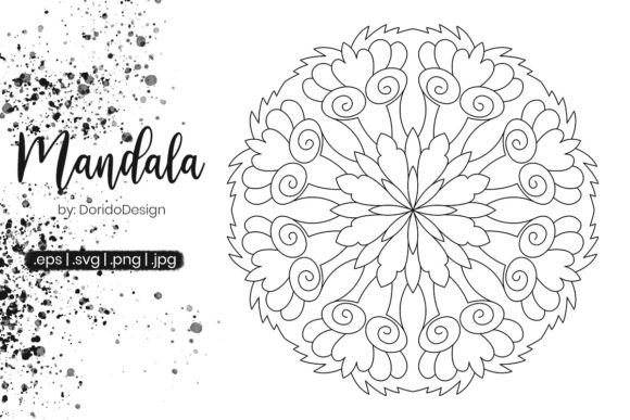 Mandala Coloring Page Vol.097: A Versatile Tool for Creative Workflows