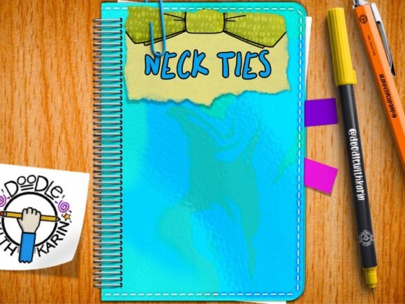 Neck Ties Digital Planner Sticker Set