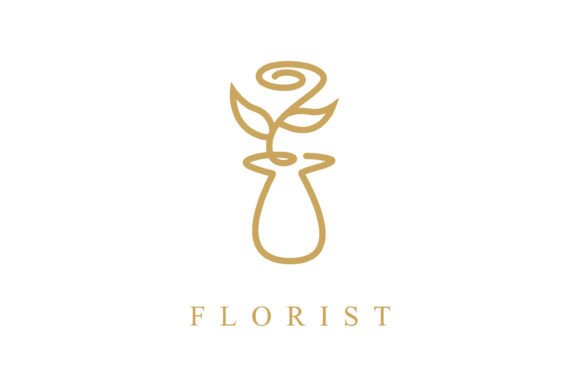 Outline Florist Logo Design: A Timeless Symbol of Elegance and Versatility