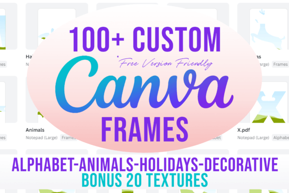 Over 100 Custom Canva Frames for Creative Workflow Enhancement
