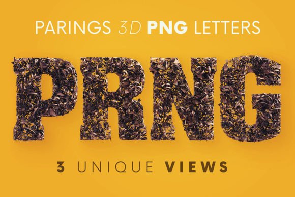 Parings 3D Lettering: Elevate Your Visual Projects with Realistic, High-Res Designs