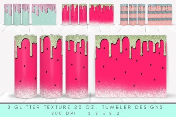 Pastel and Watermelon Tumbler Wraps: A Sweet Way to Personalize Your Drinkware