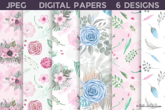 Pastel Floral Digital Paper: A Versatile Resource for Creative Projects