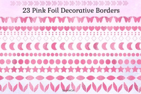 Pink Foil Borders: A Stylish Addition to Your Creative Projects