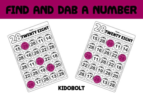 PreK Dab a Dot Number Worksheet - 28: A Fun and Effective Tool for Early Math Learning