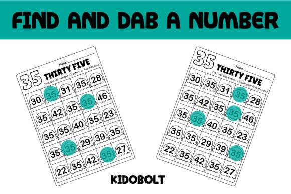 PreK Dab a Dot Number Worksheet - 35: A Practical Tool for Early Number Learning