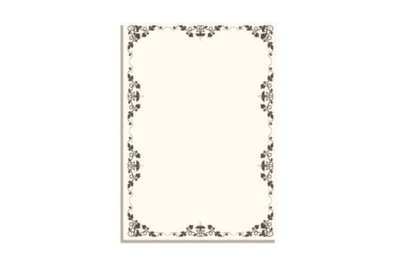 Rectangular Frame with Vines and Leaves for Professional and Creative Design
