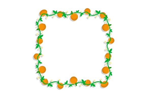 Square Frame with Mandarin Fruit and Blo: A Unique Blend of Design and Symbolism